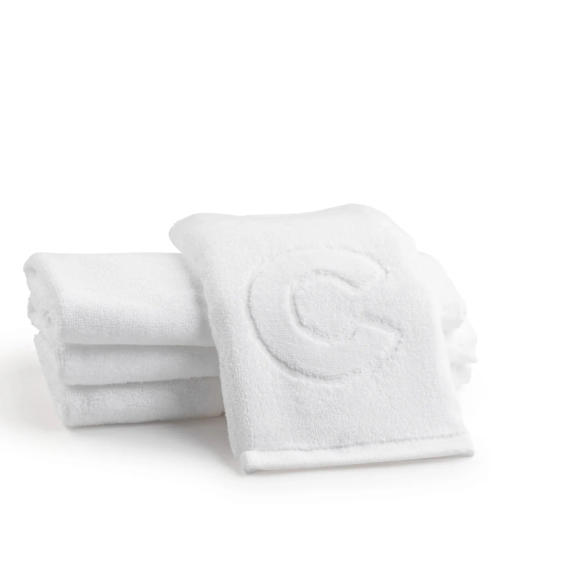 Embossed Initial Finger Towel