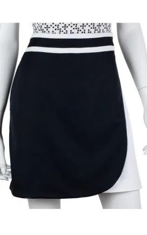 EP Pro Black Embossed Tour Tech Blocked Skort