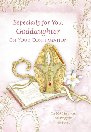 Especially for You Goddaughter on your Confirmation Greeting Card