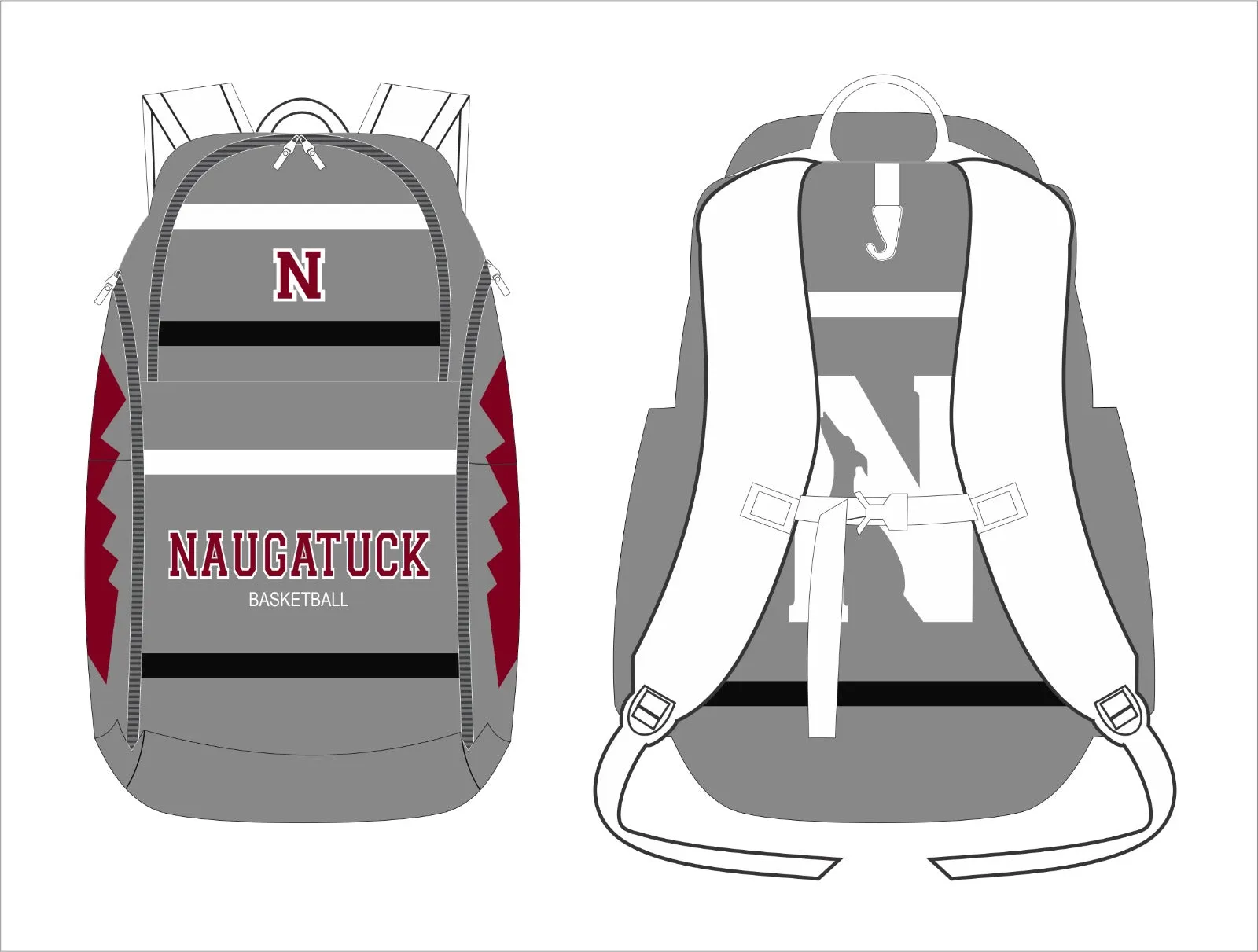Exclusive Collab Backpacks - Naugatuck HS/Royalty Apparel