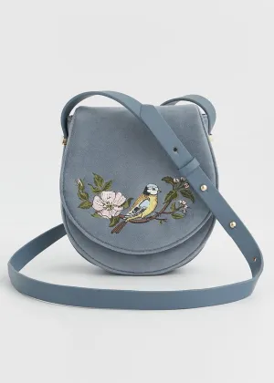 Fable England Blue Tit Saddle Bag Blue