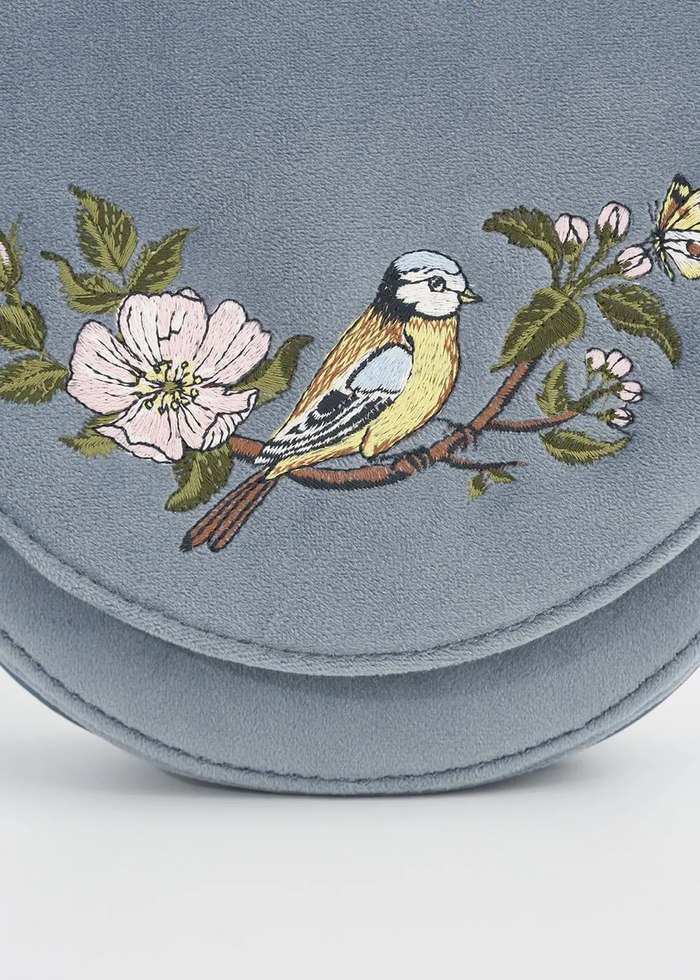 Fable England Blue Tit Saddle Bag Blue
