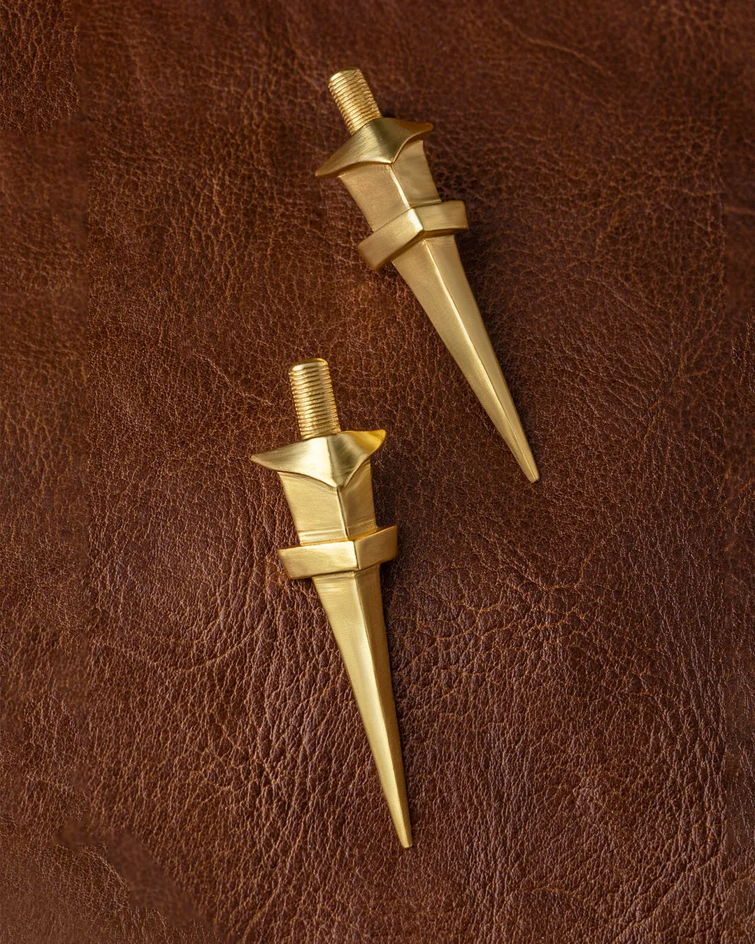 Fashion Jewellery-24K Gold plated Brass-Earring Splendid Sword-Gold-R2024-02-ER-G-Fashion Edit Rumri Jewellery