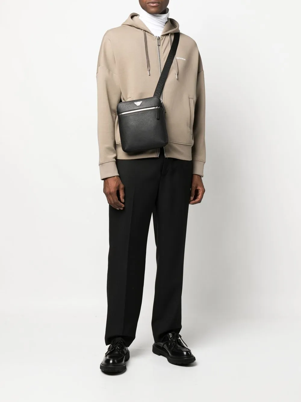 Faux leather crossbody bag