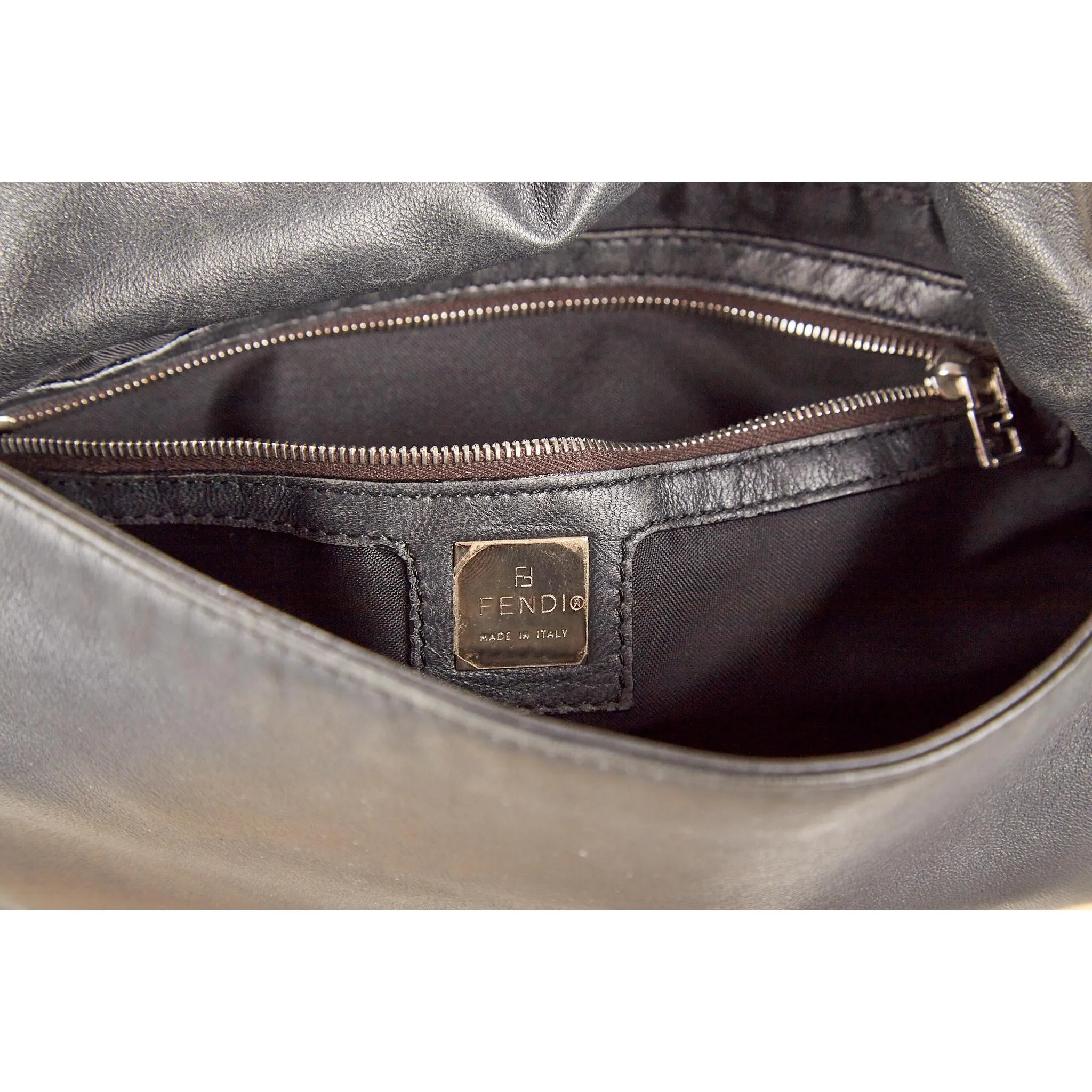 Fendi Brown Leather Baguette