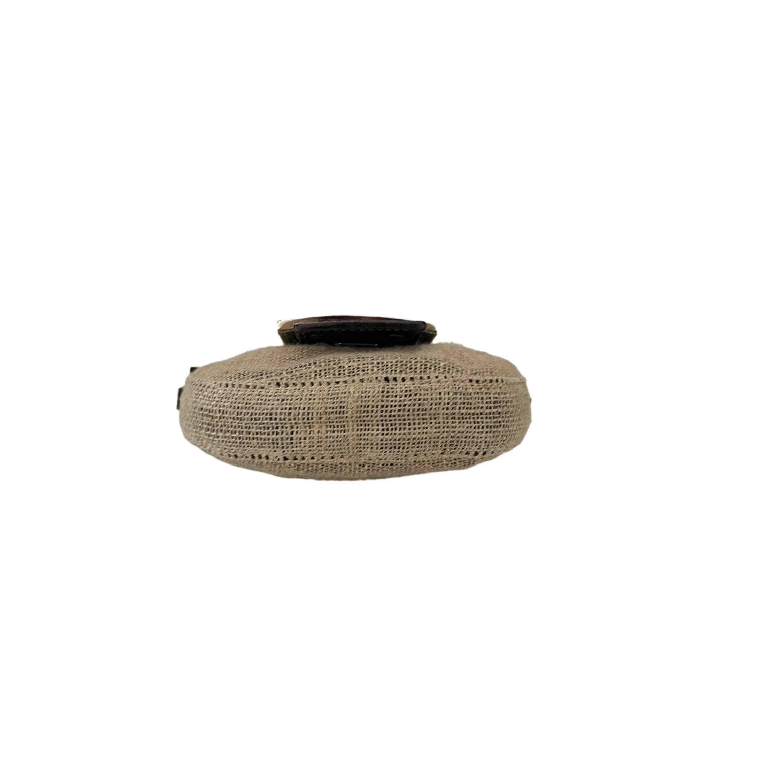 Fendi Tan Jute Croissant Bag