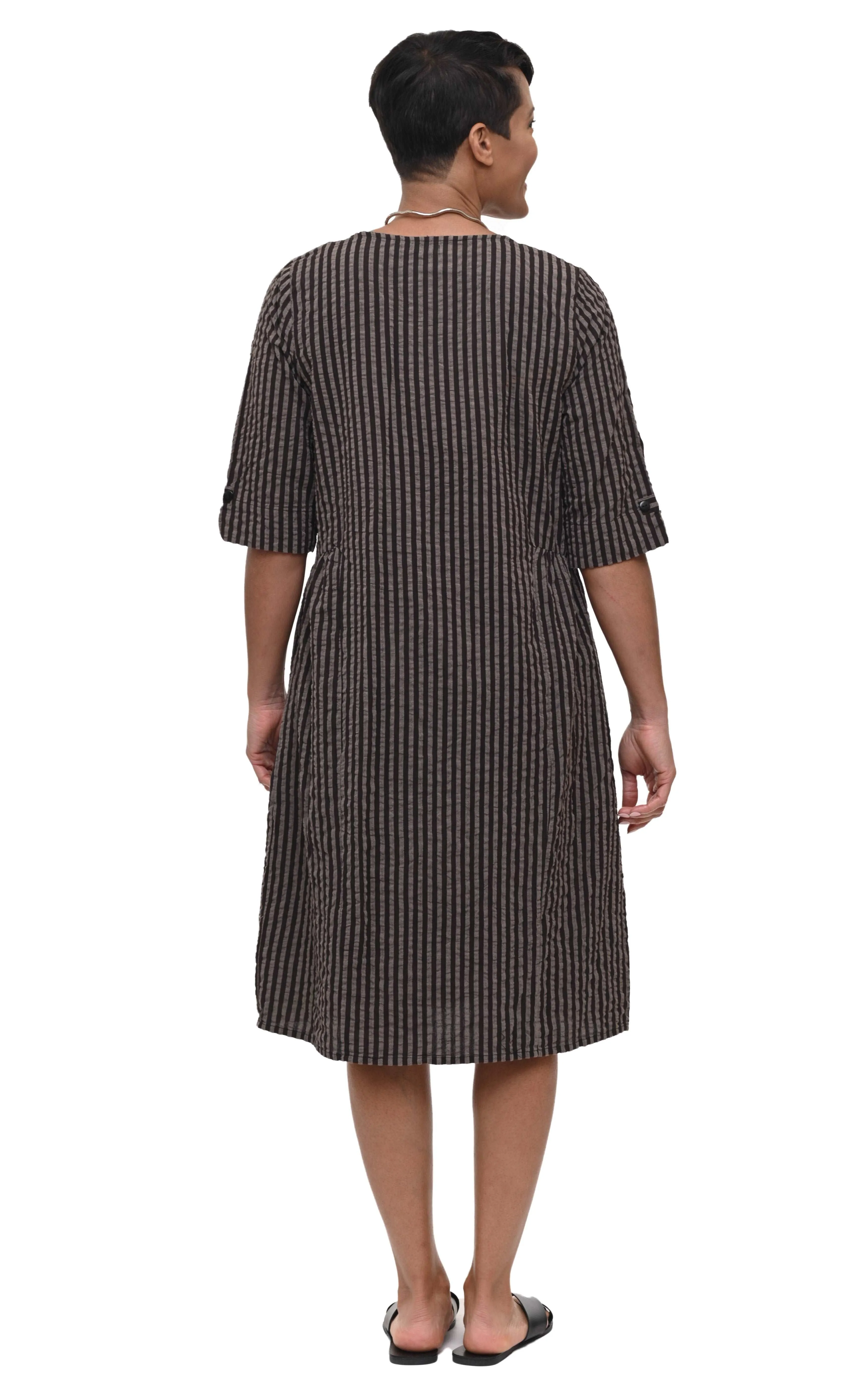 FINAL SALE CV243 Maxine Dress in Wallace Stripe*
