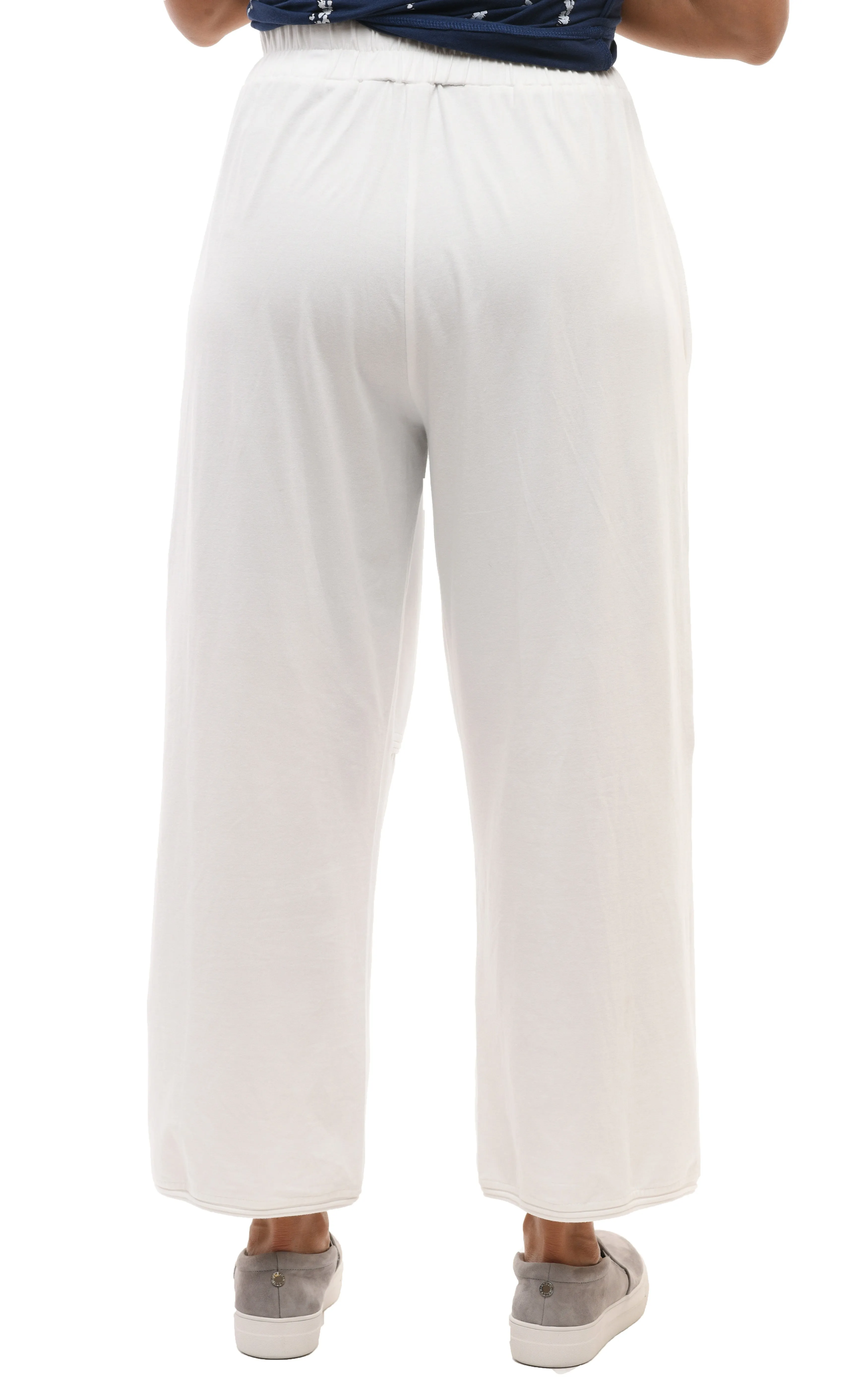 FINAL SALE SDM328 Laila Lounge Pant in Cream Cotton by Snapdragon & Twig (Modal)