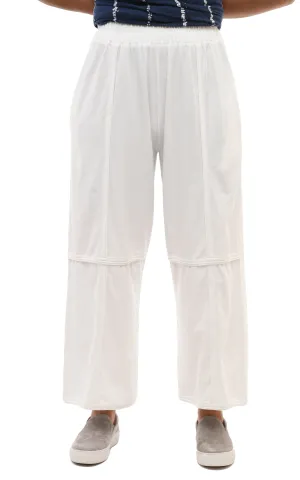 FINAL SALE SDM328 Laila Lounge Pant in Cream Cotton by Snapdragon & Twig (Modal)