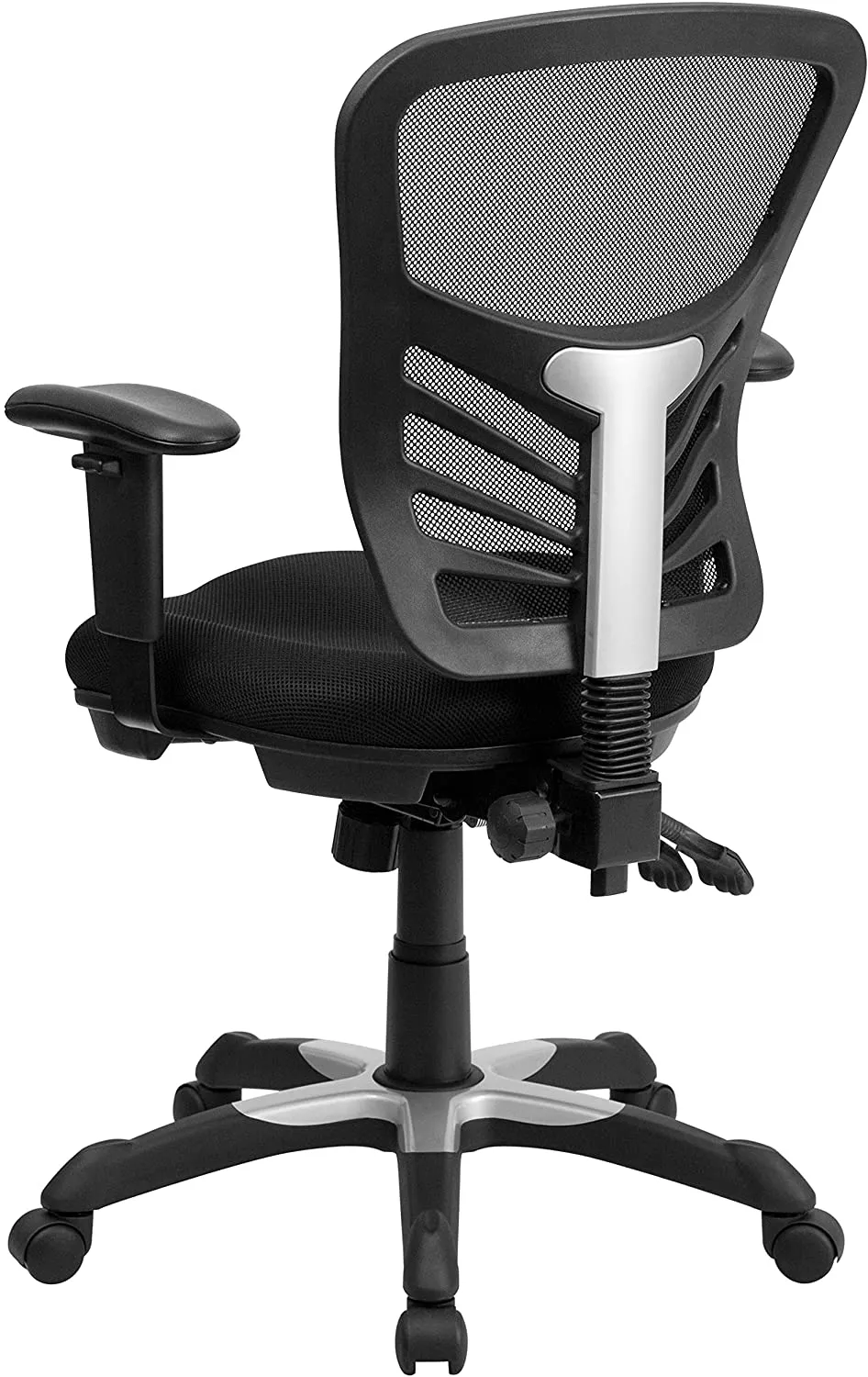 Flash Furniture HL-0001-GG Mid-Back Chair with Triple Paddle Control, Black Mesh! Retails $393 