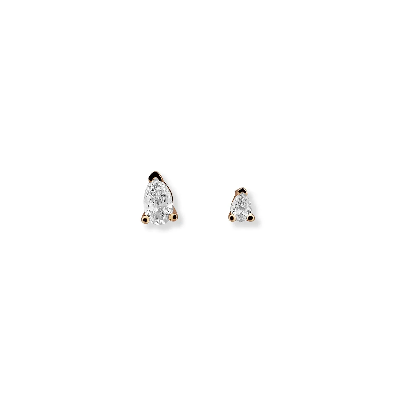 Flat Back Large Ocean Tear Drop Stud