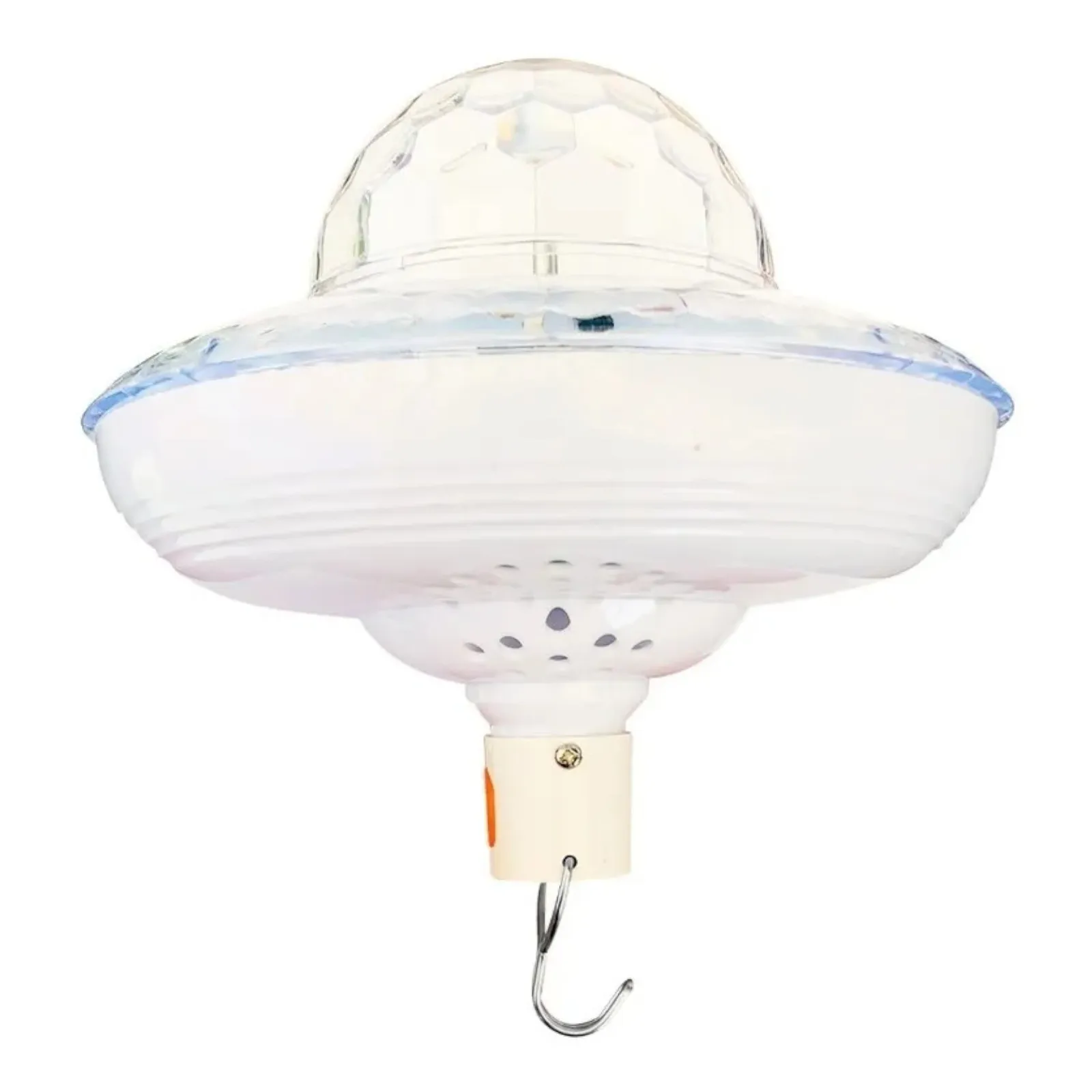 Foco Bocina Bluetooth Recargable Luces Giratorias