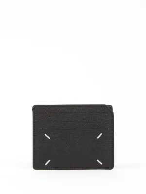 Four stitches leather card case