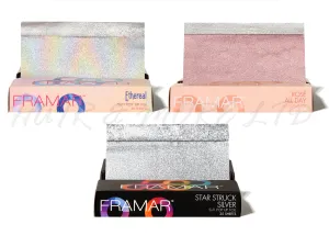 Framar Pop Up Foil (25ct) 127 x 280mm (5x11) Sample Pack (Silver, Rose, Ethereal)