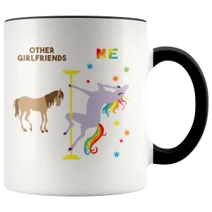 Funny Girlfriend Gift Girlfriend Mug Best Girlfriend Ever Birthday Coffee Cup Pole Dancing Unicorn
