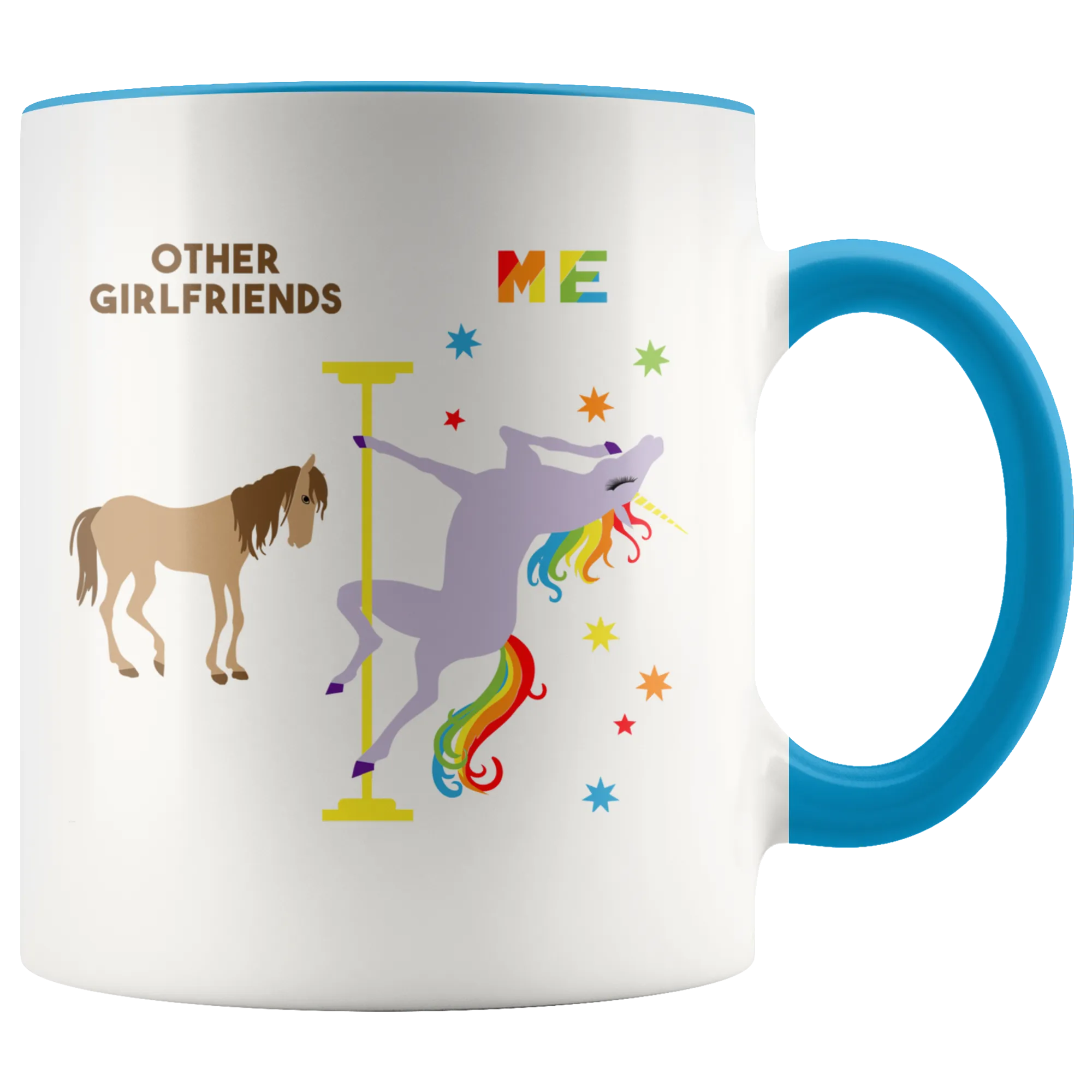 Funny Girlfriend Gift Girlfriend Mug Best Girlfriend Ever Birthday Coffee Cup Pole Dancing Unicorn