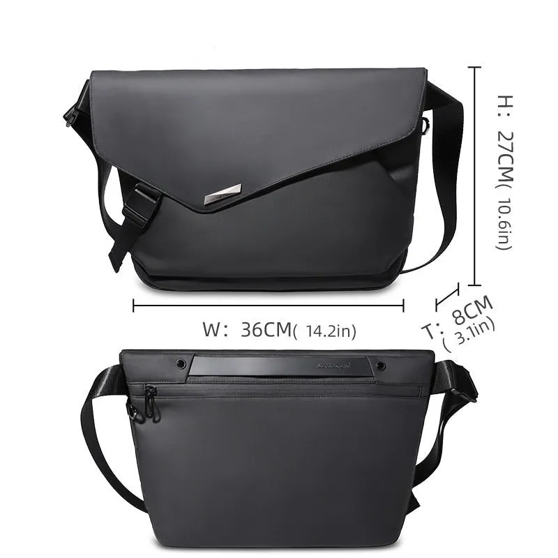 Fusion Messenger Bag 13-inches Crossbody Laptop Carrying Case in Black