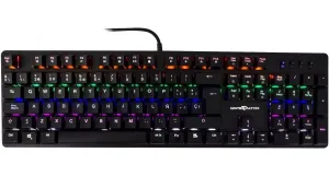 Game Factor Kbg400 Teclado Mecanico , Rainbow, Switch Blue, Usb, Negro