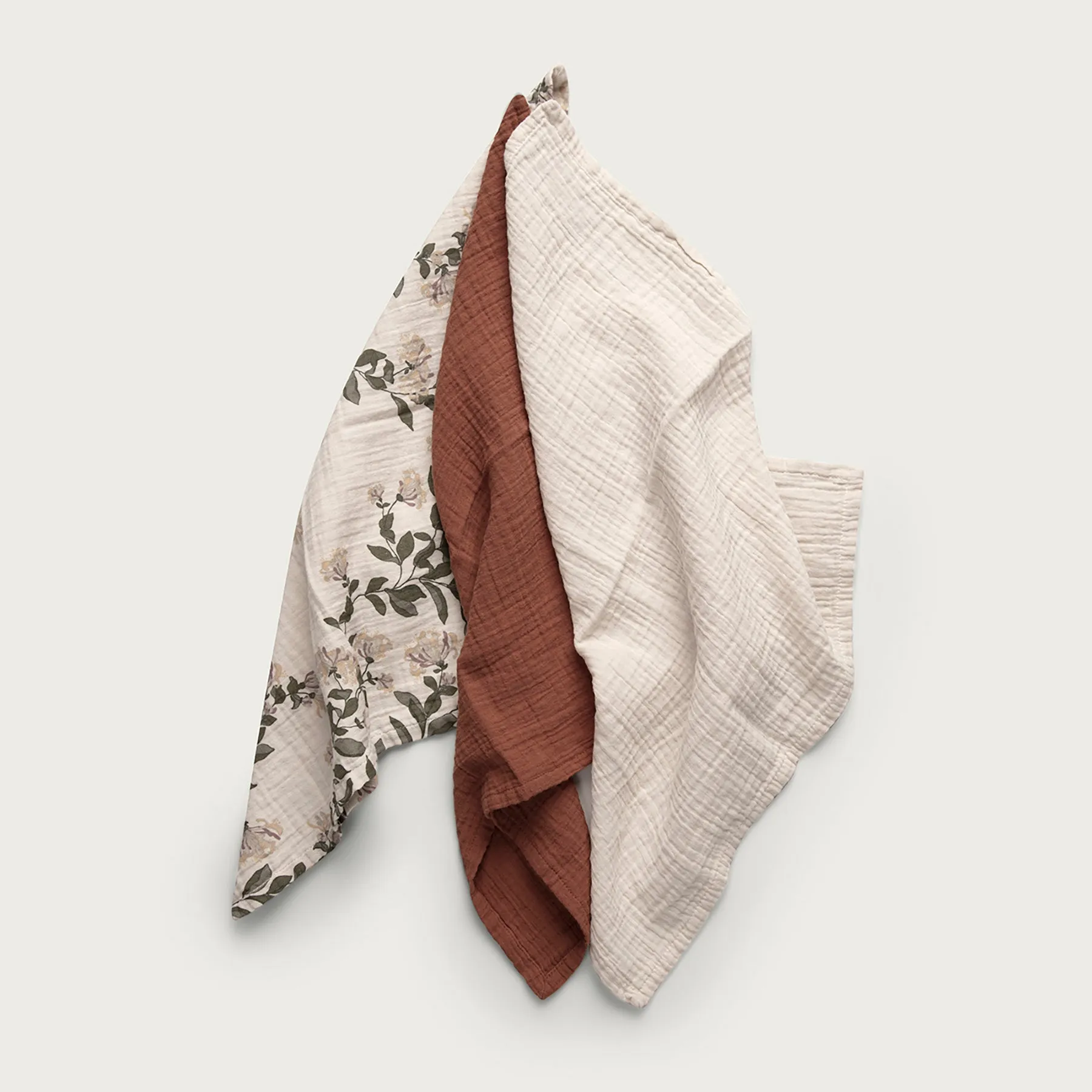 Garbo & Friends Muslin Burp Cloth 3pcs - Honeysuckle