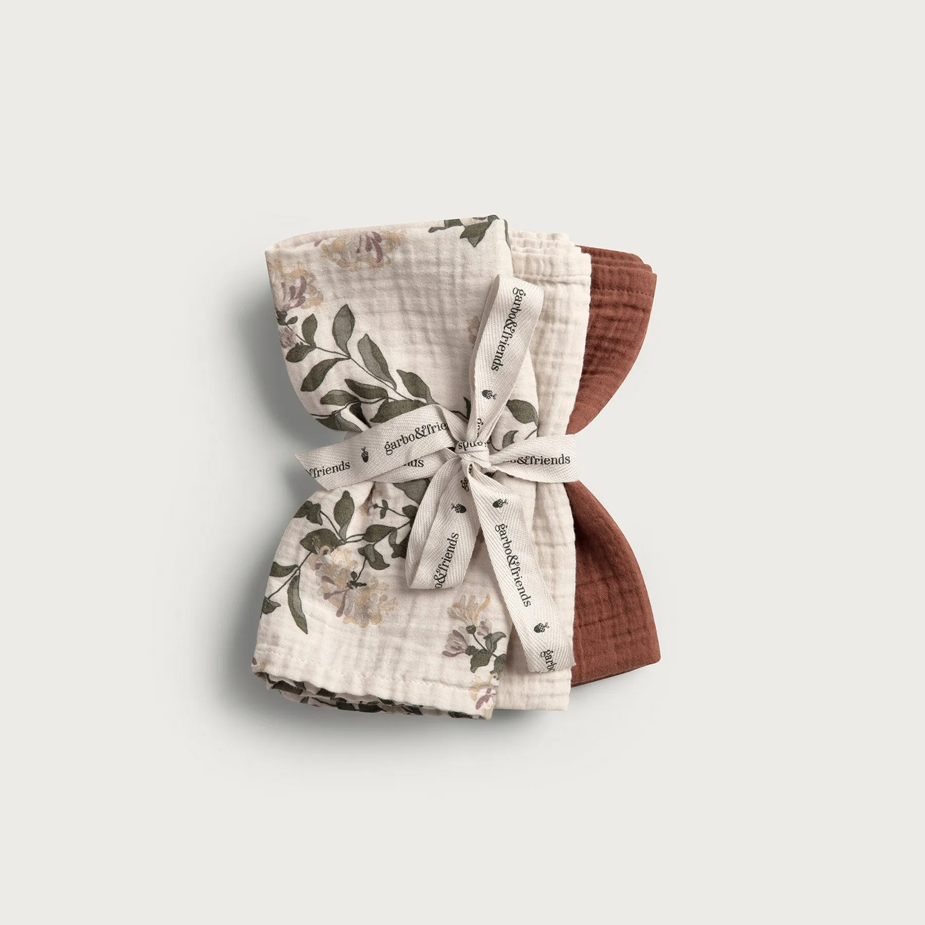 Garbo & Friends Muslin Burp Cloth 3pcs - Honeysuckle