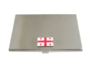 Georgia Country Flag Business Card Holder
