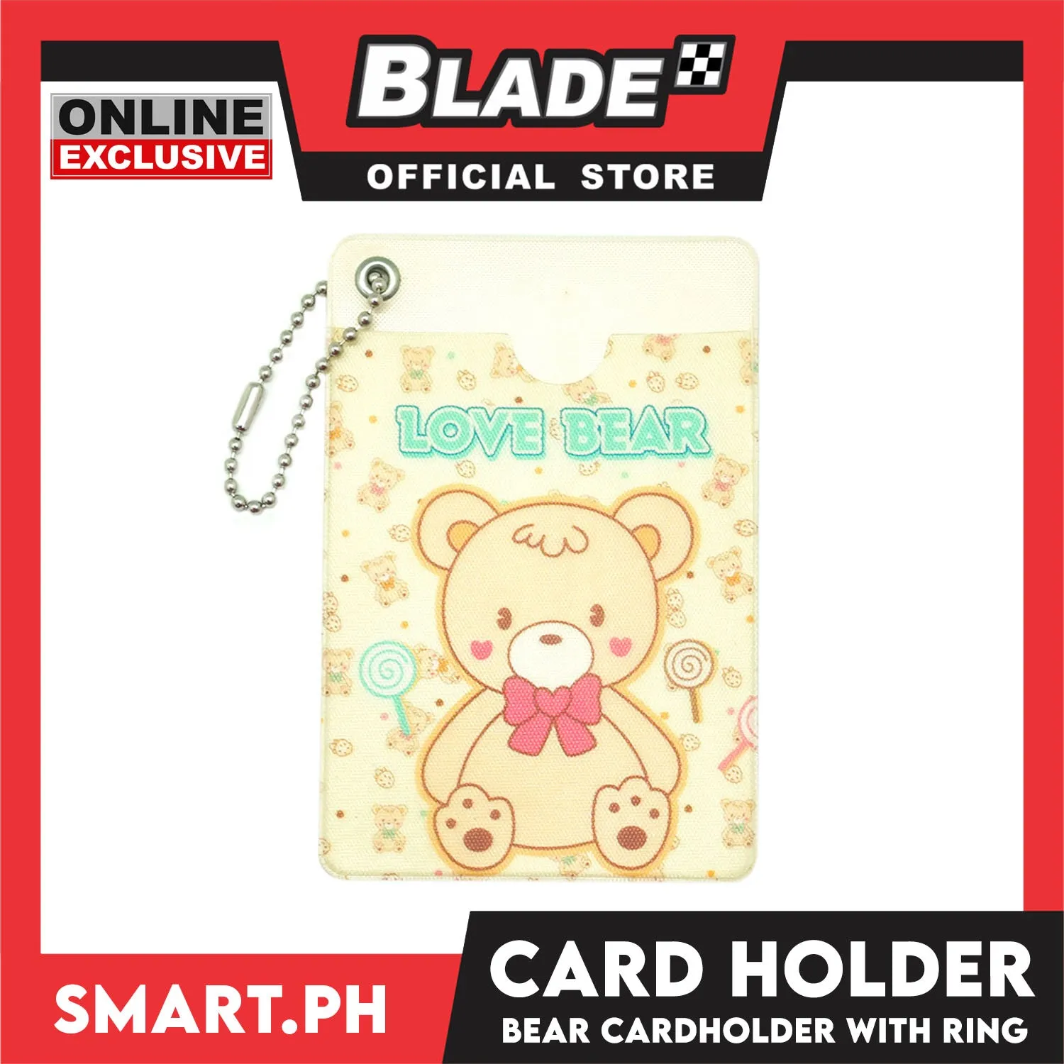 Gifts Bear Card Holder With Ring (Assorted Designs)