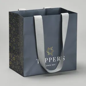 Gold Foil Printed Shopping Bag