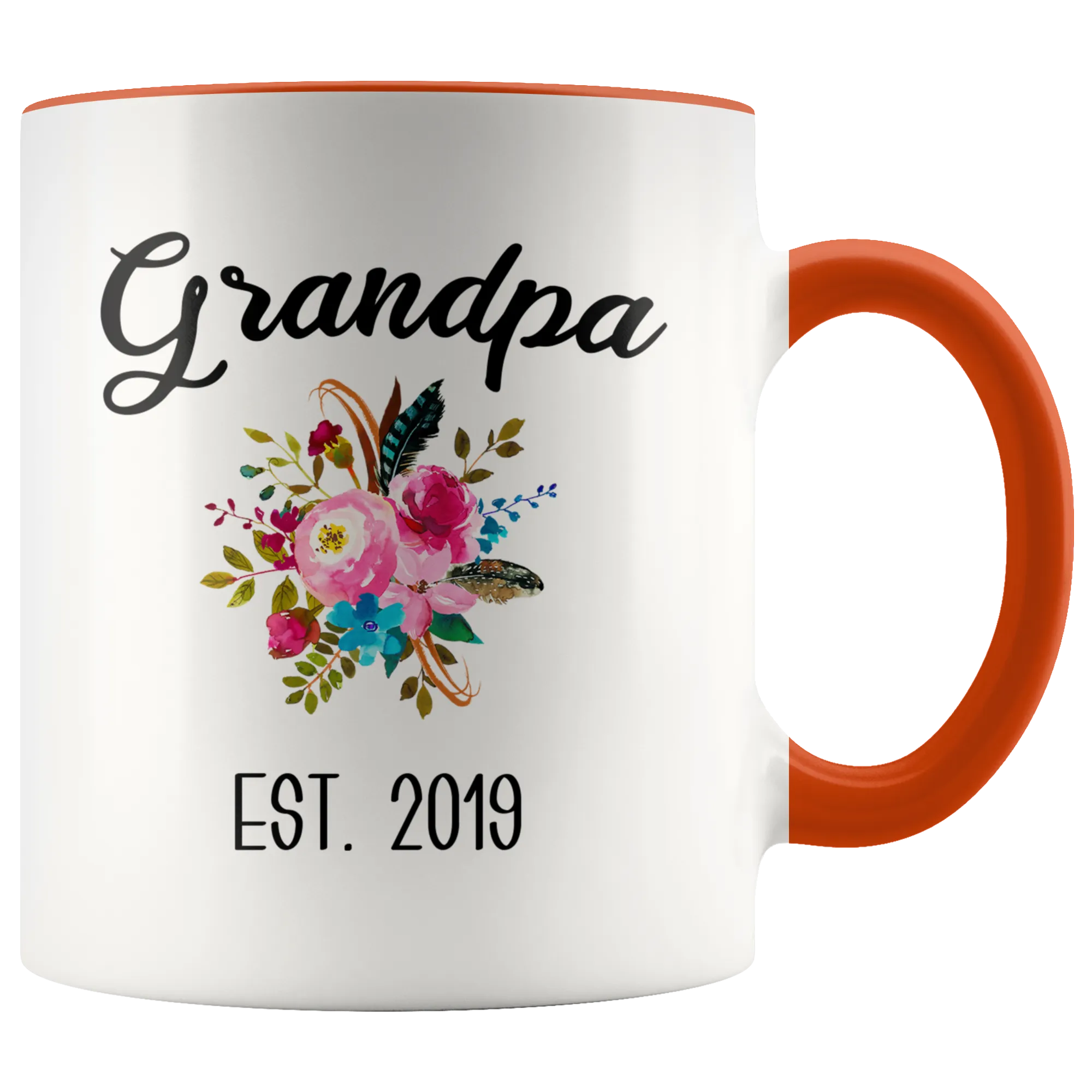 Grandpa to be Mug Gifts for New Grandpas Est 2019 Pregnancy Announcement for Grandparents Reveal to Grandparents