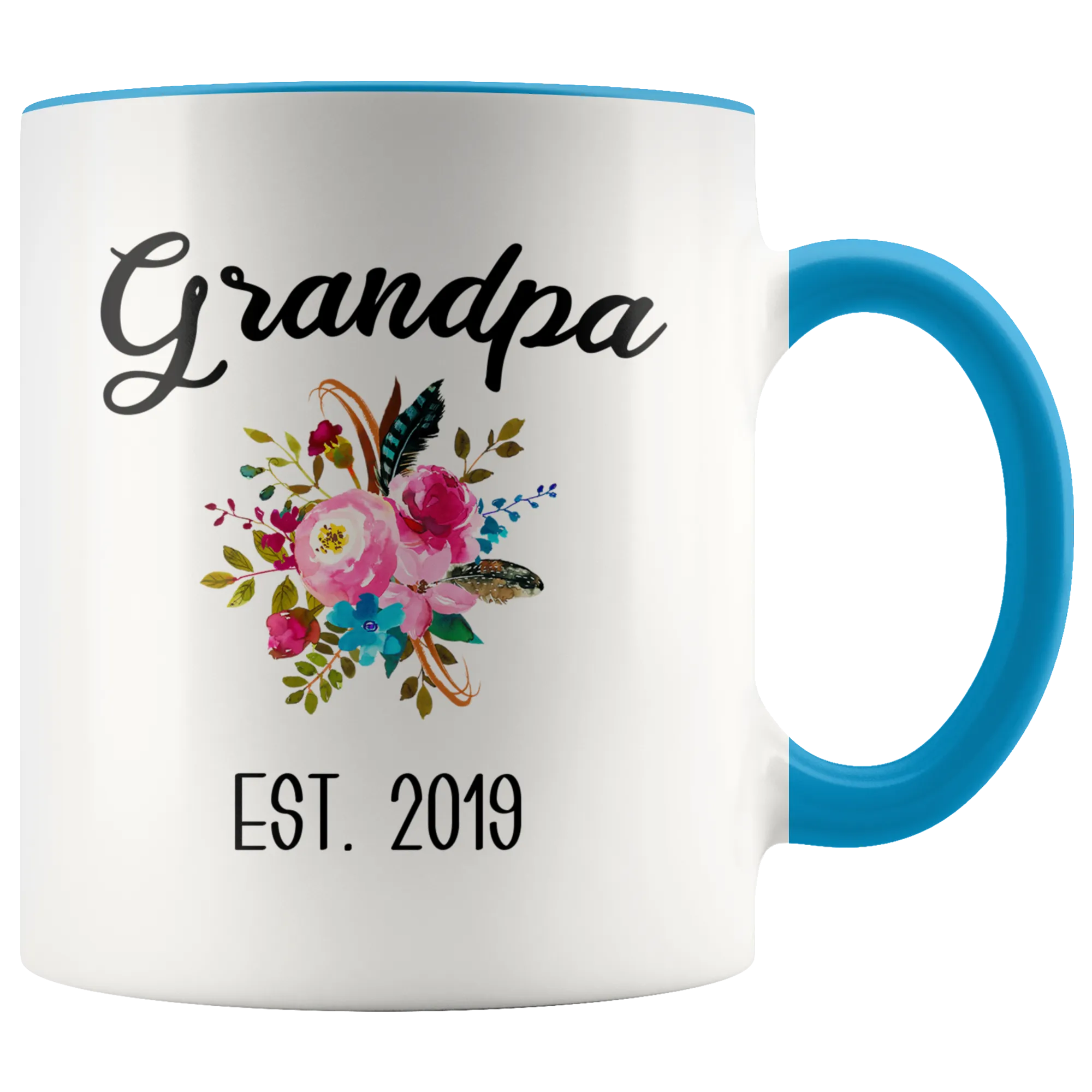 Grandpa to be Mug Gifts for New Grandpas Est 2019 Pregnancy Announcement for Grandparents Reveal to Grandparents