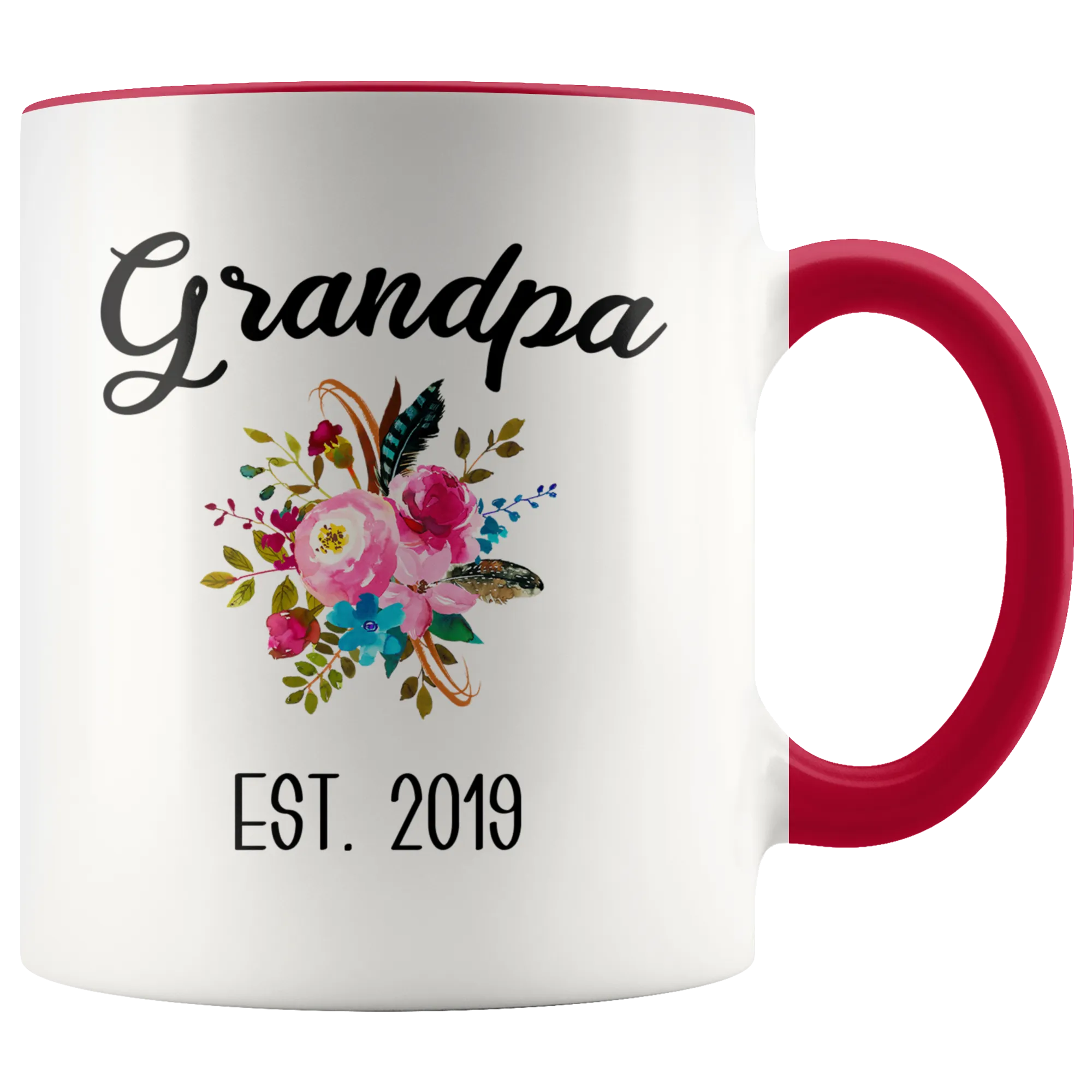 Grandpa to be Mug Gifts for New Grandpas Est 2019 Pregnancy Announcement for Grandparents Reveal to Grandparents