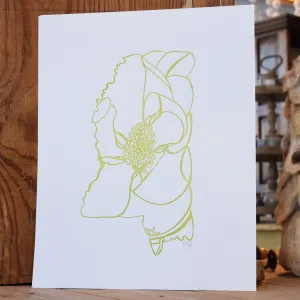 Green Mississippi Print