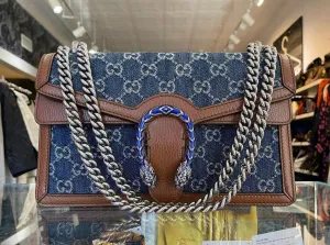 Gucci Denim Dionysus Small Shoulder Bag