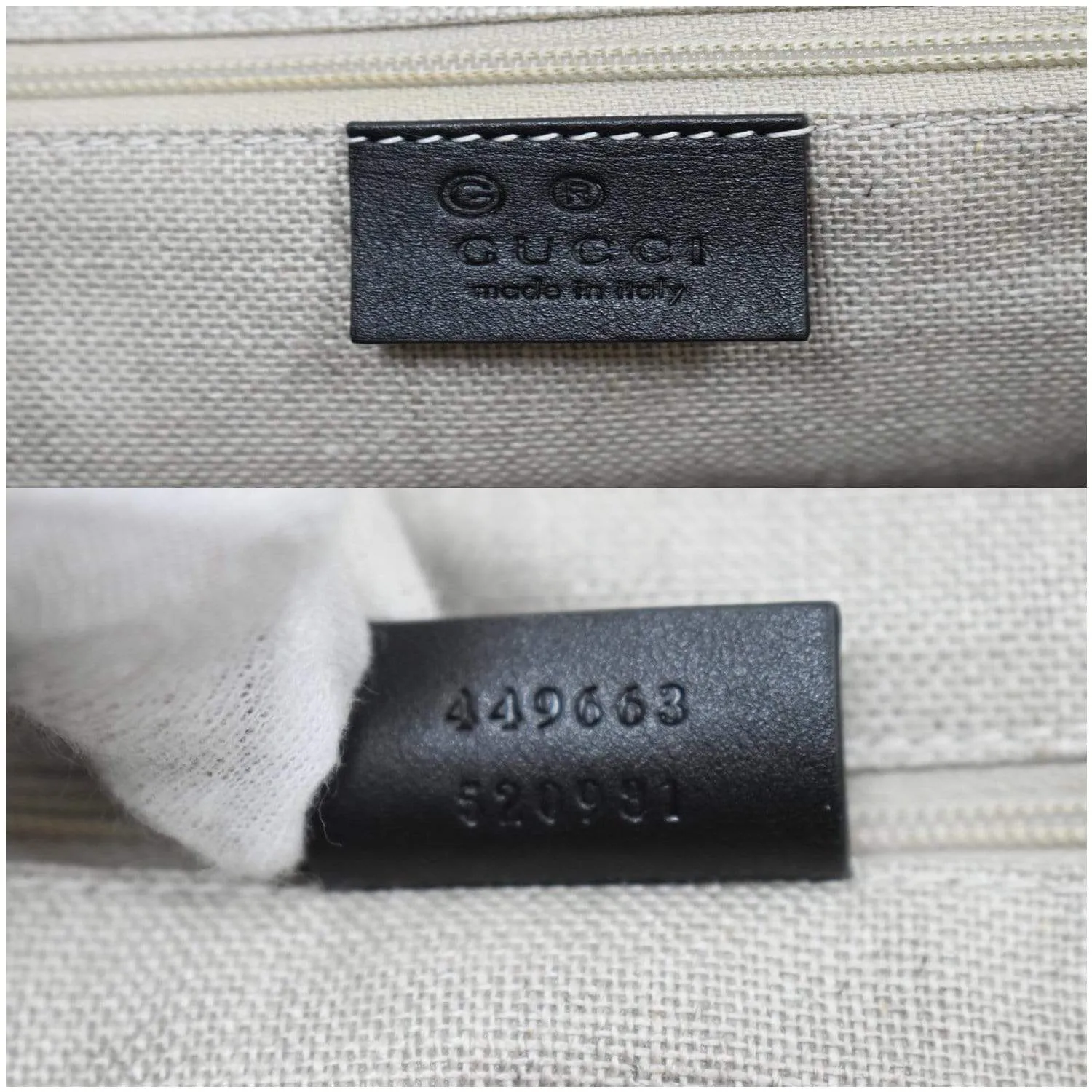 GUCCI Dome Medium Microguccissima Leather Shoulder Bag Black 449663