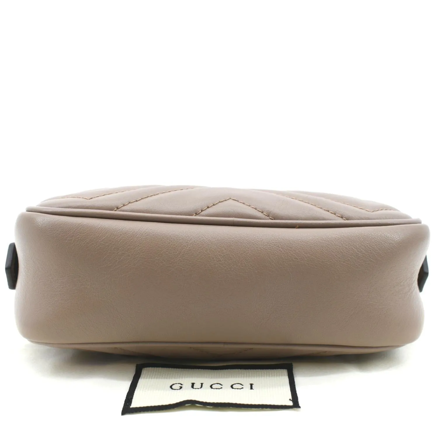GUCCI GG Marmont Mini Matelasse Leather Crossbody Bag Dusty Pink 448065