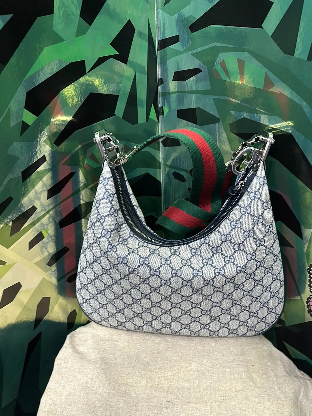 Gucci GG Supreme Attache Medium Bag