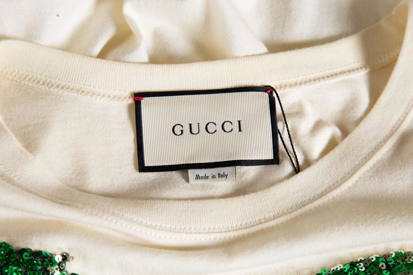 Gucci Multicolor Cities and Sequin Rainbow T-Shirt SZ XS
