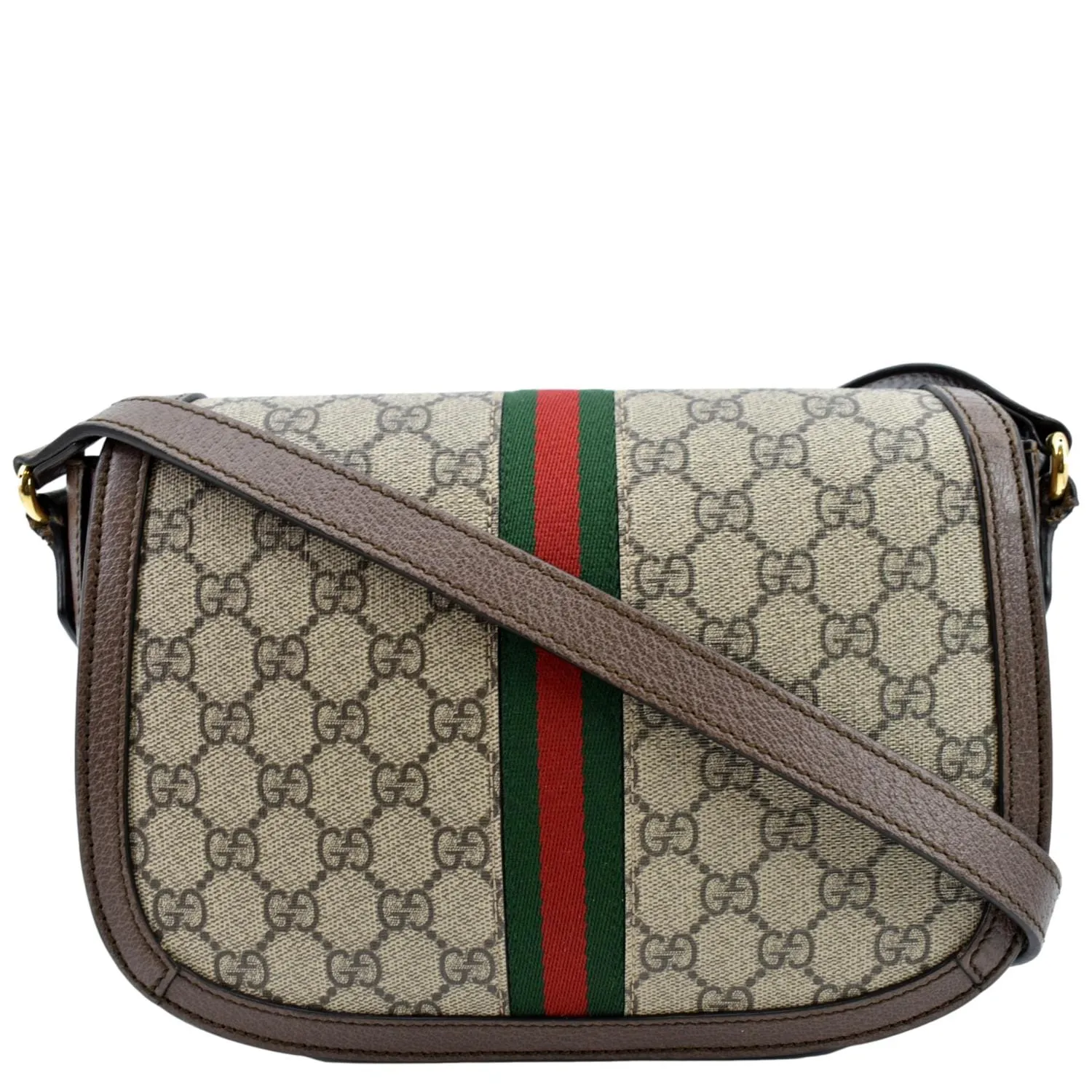 GUCCI Ophidia GG Supreme Canvas Crossbody Bag Beige 601044