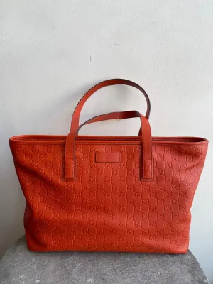 Gucci orange tote