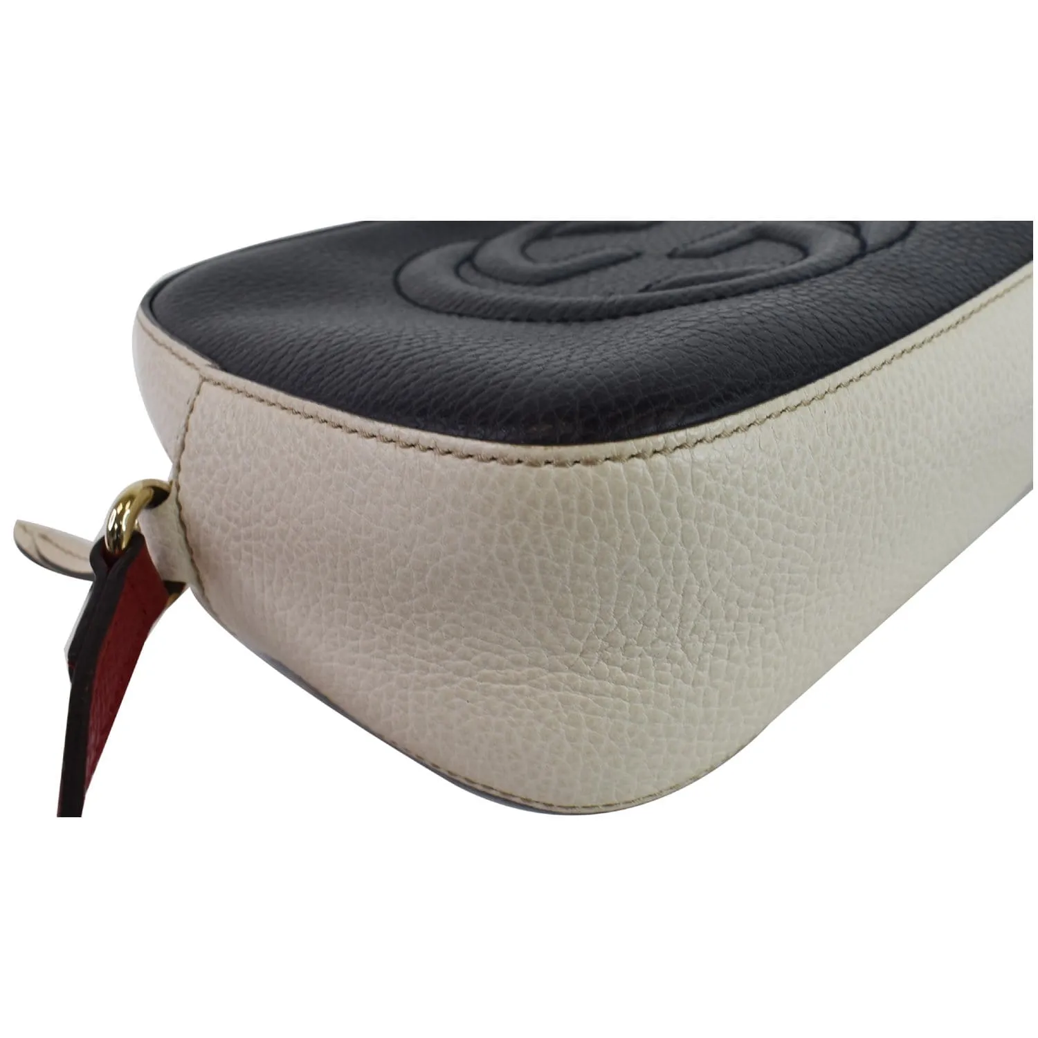 GUCCI Soho Disco Small GG Leather Crossbody Bag Navy 431567