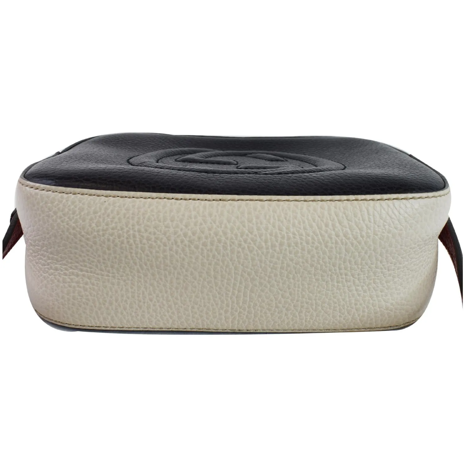 GUCCI Soho Disco Small GG Leather Crossbody Bag Navy 431567