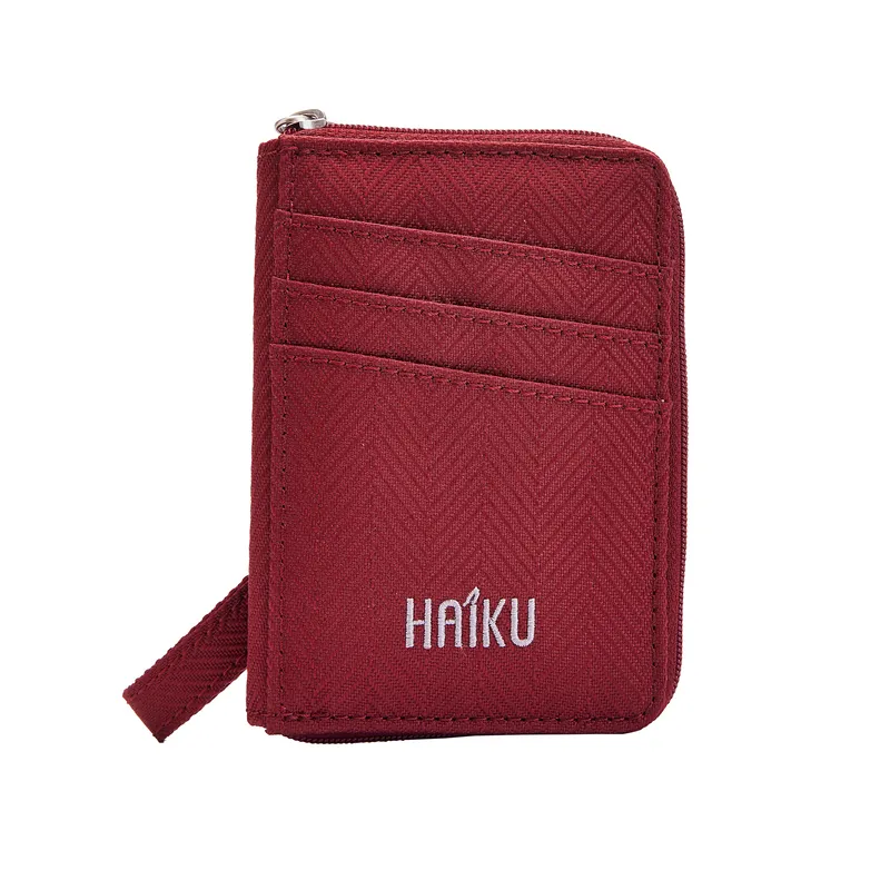 Haiku Sprout Wallet in Neon Floral, Rustic Clay, Rosewood, Stone Gray & River Rock Blue