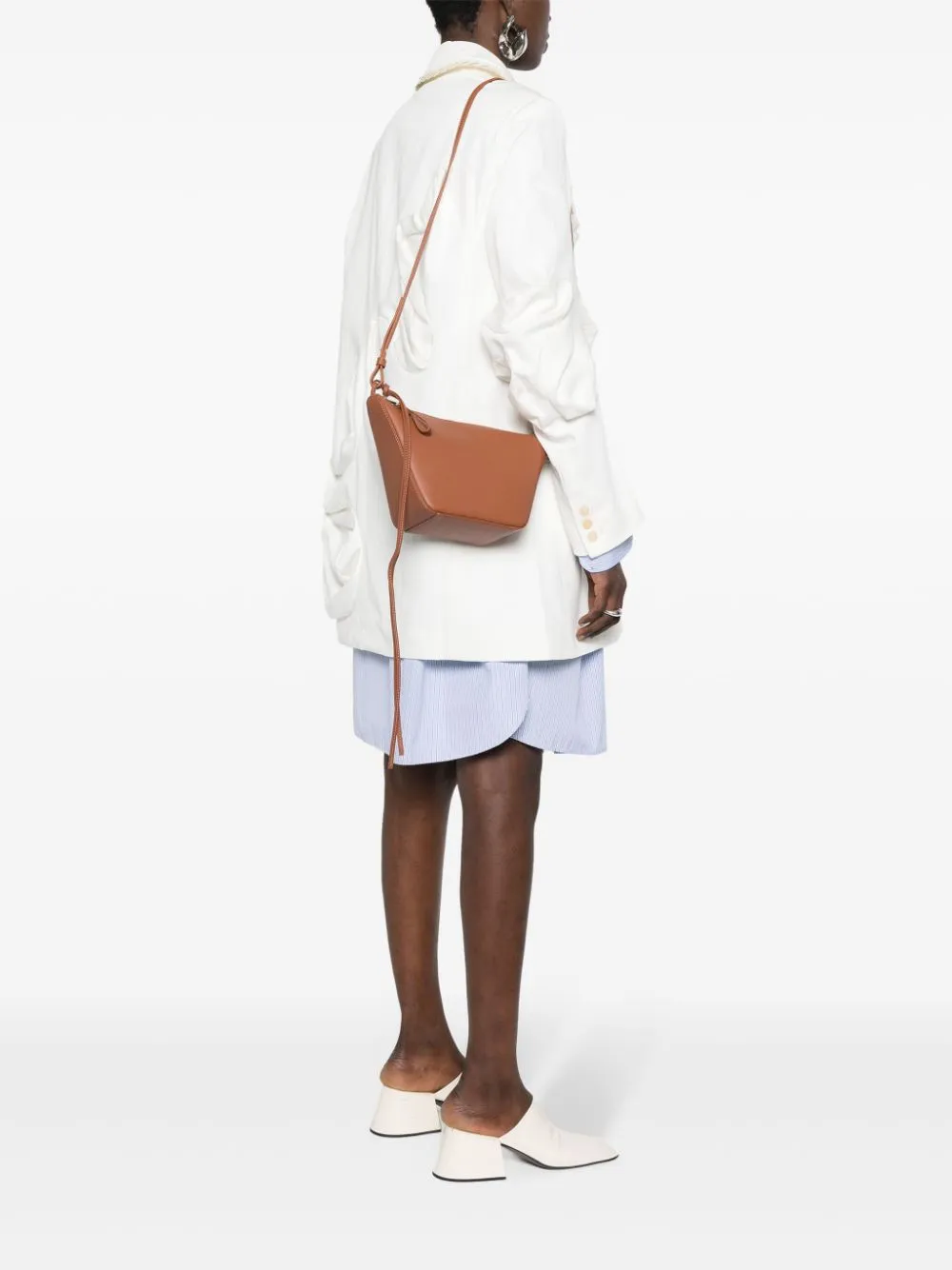 Hammock mini leather hobo bag