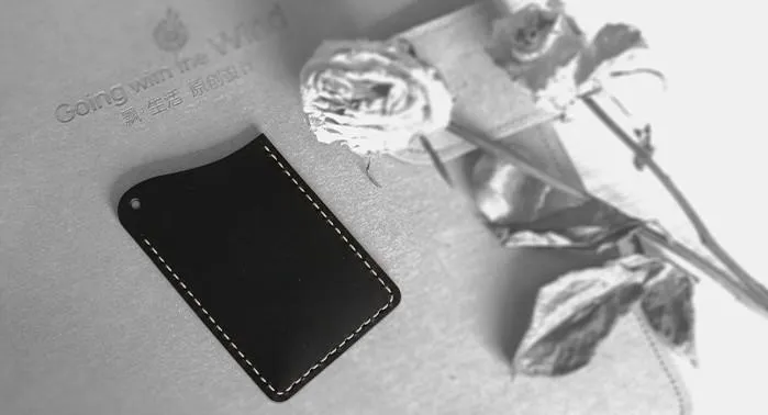 HANDMADE LEATHER CUTE Women CARD Holder Keychain PERSONALIZED MONOGRAMMED GIFT CUSTOM Wallet Card Holder keyring