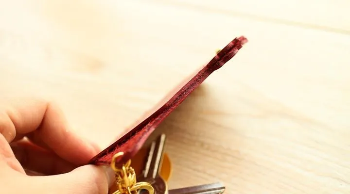 HANDMADE LEATHER CUTE Women Chicken CARD Holder Keychain PERSONALIZED MONOGRAMMED GIFT CUSTOM Wallet Card Holder keyring