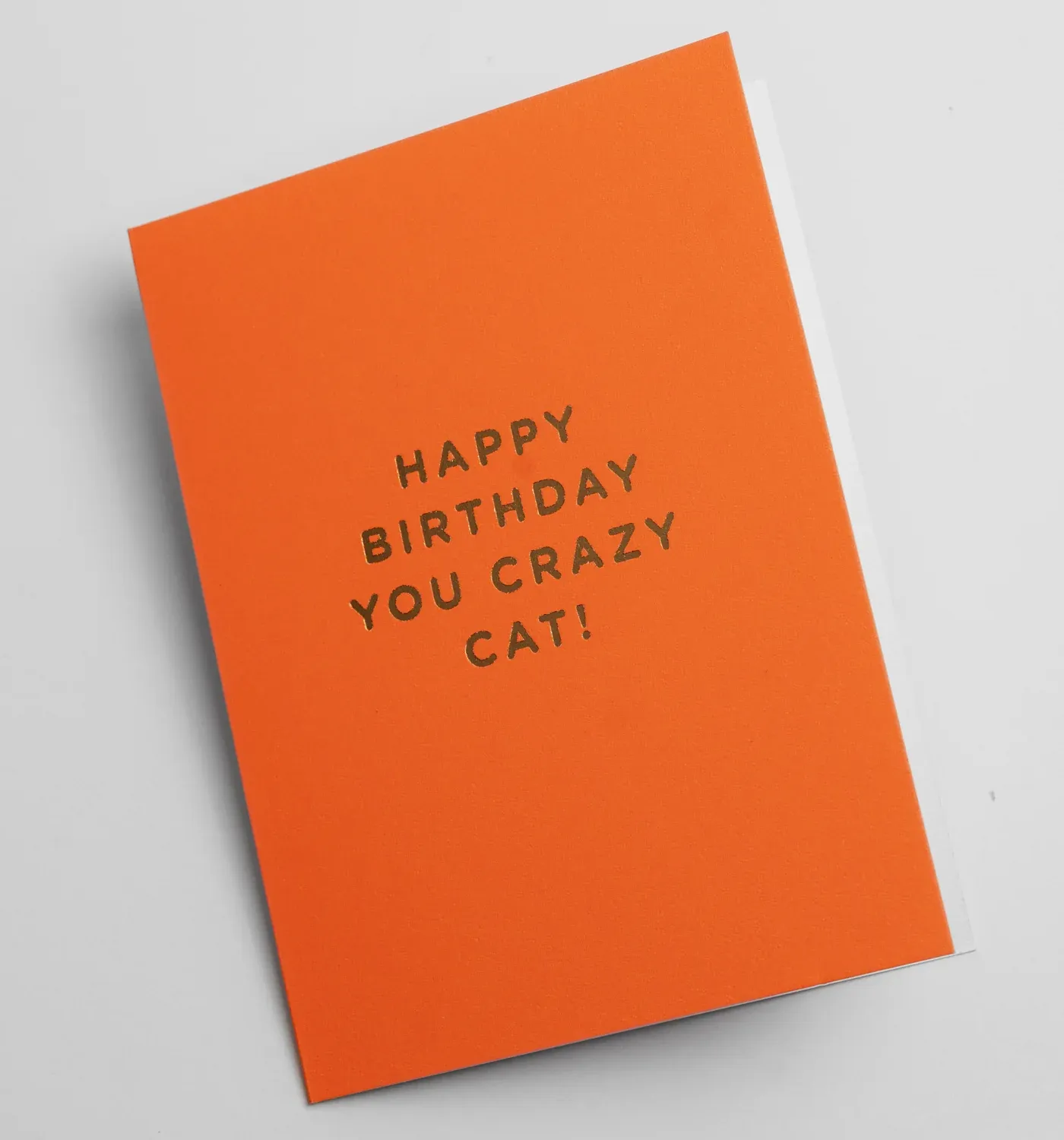 Happy Birthday You Crazy Cat - Mini Card