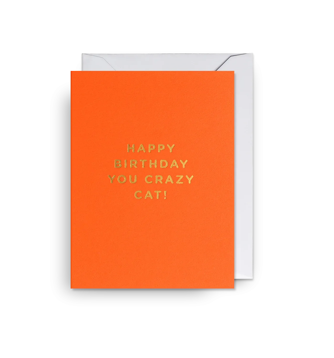 Happy Birthday You Crazy Cat - Mini Card