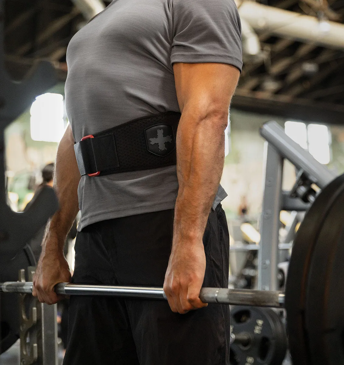 Harbinger Men's 4.5" HexCore Weight Lifting Belt - Black/Red