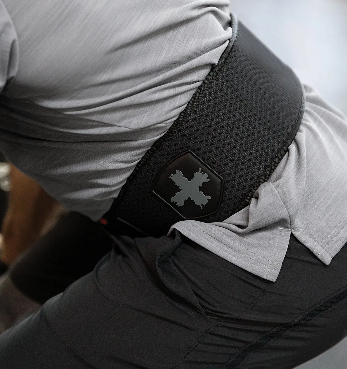 Harbinger Men's 4.5" HexCore Weight Lifting Belt - Black/Red