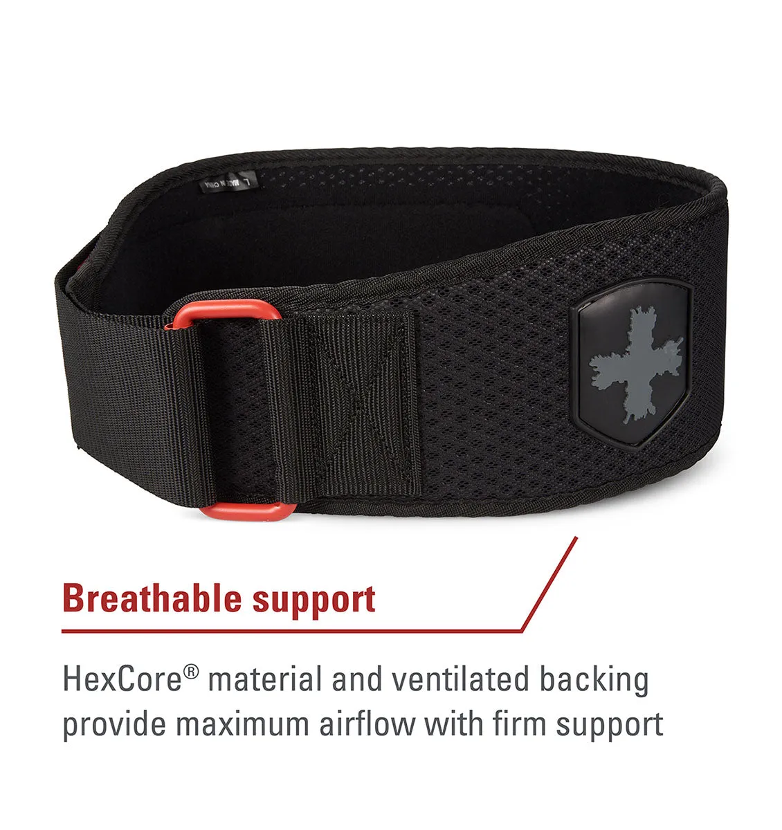 Harbinger Men's 4.5" HexCore Weight Lifting Belt - Black/Red