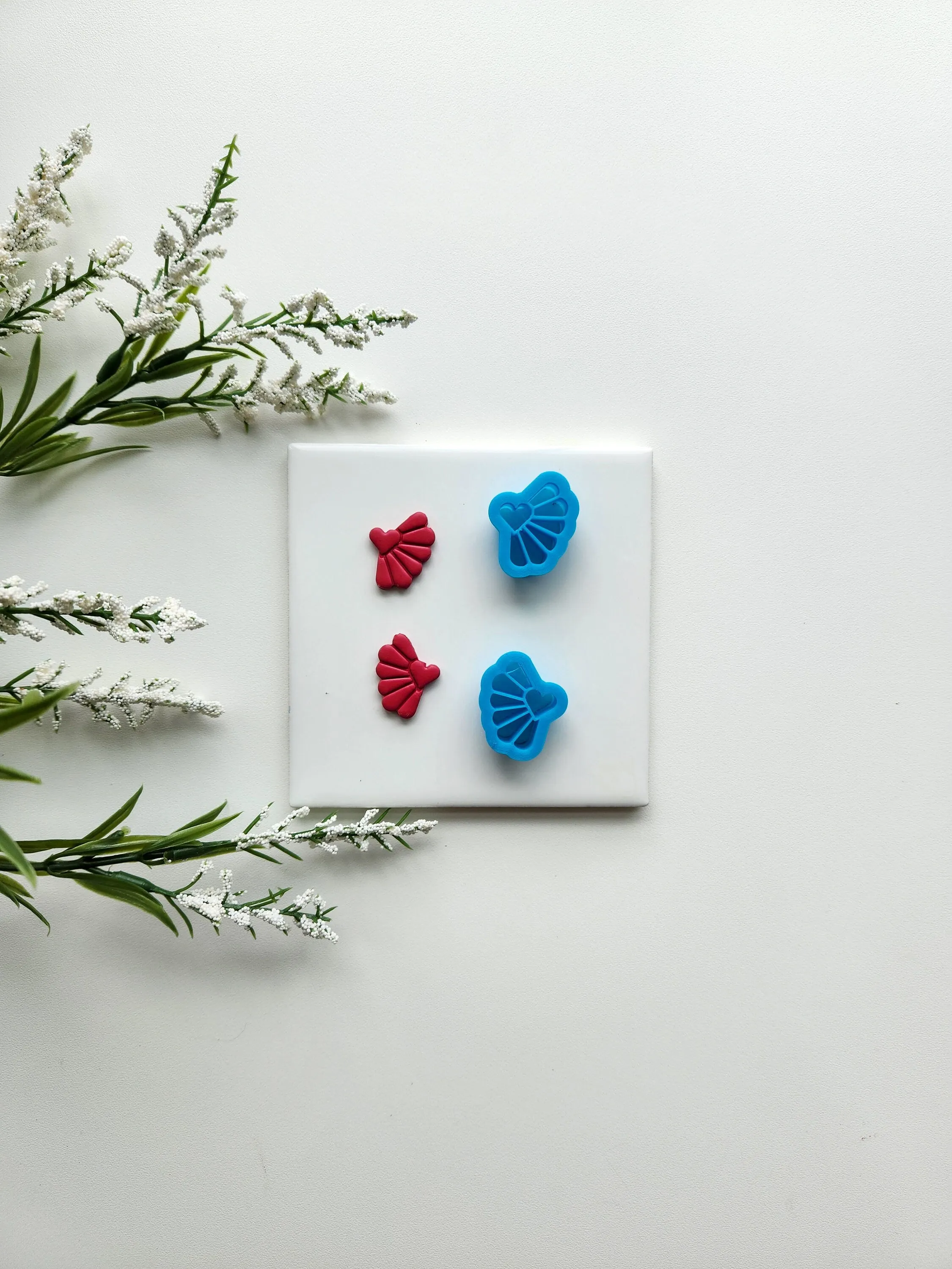 Heart Fan Set | Valentine Clay Cutter